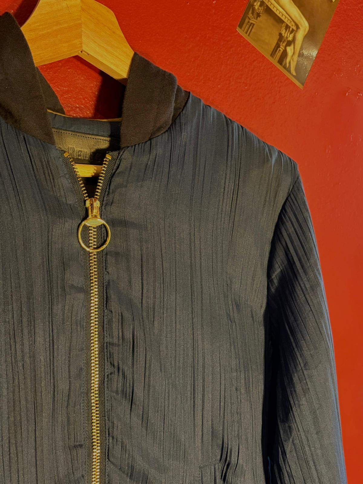 True Religion Navy Hooded Zip Jacket [XS]