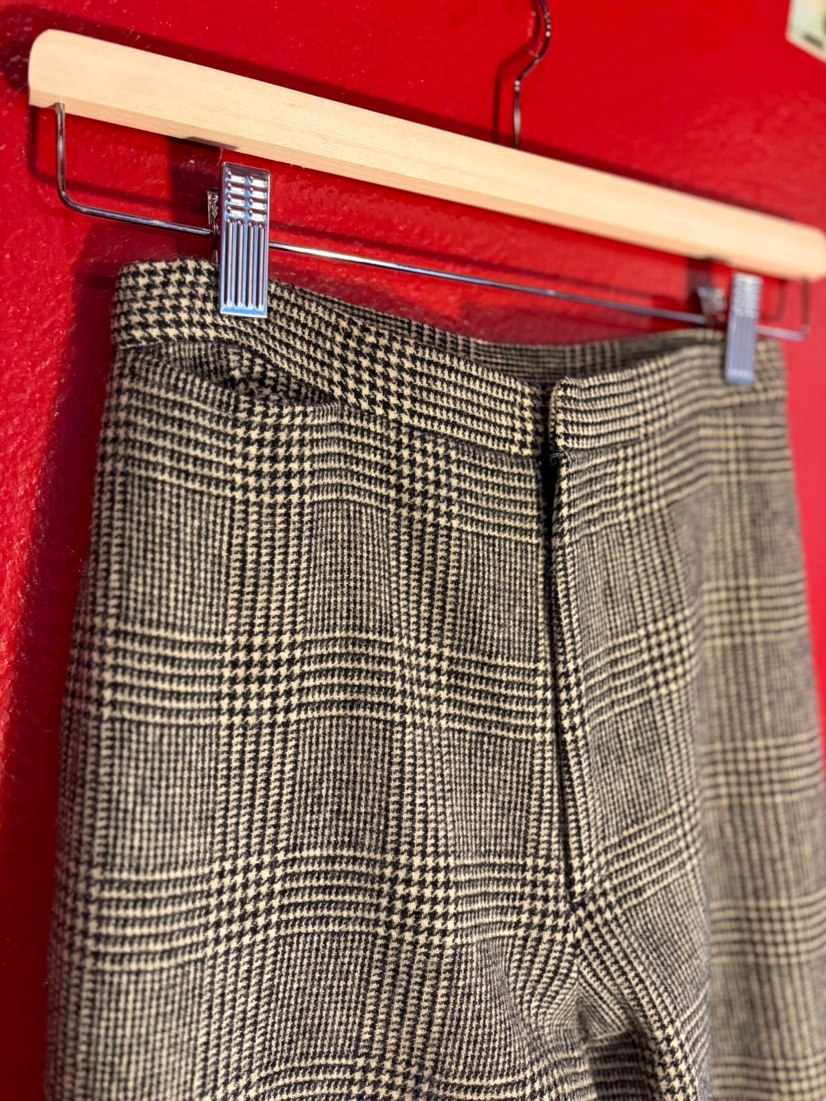 Vintage Ralph Lauren Glen Plaid Wool Blend Trousers - Women’s (AU 7)