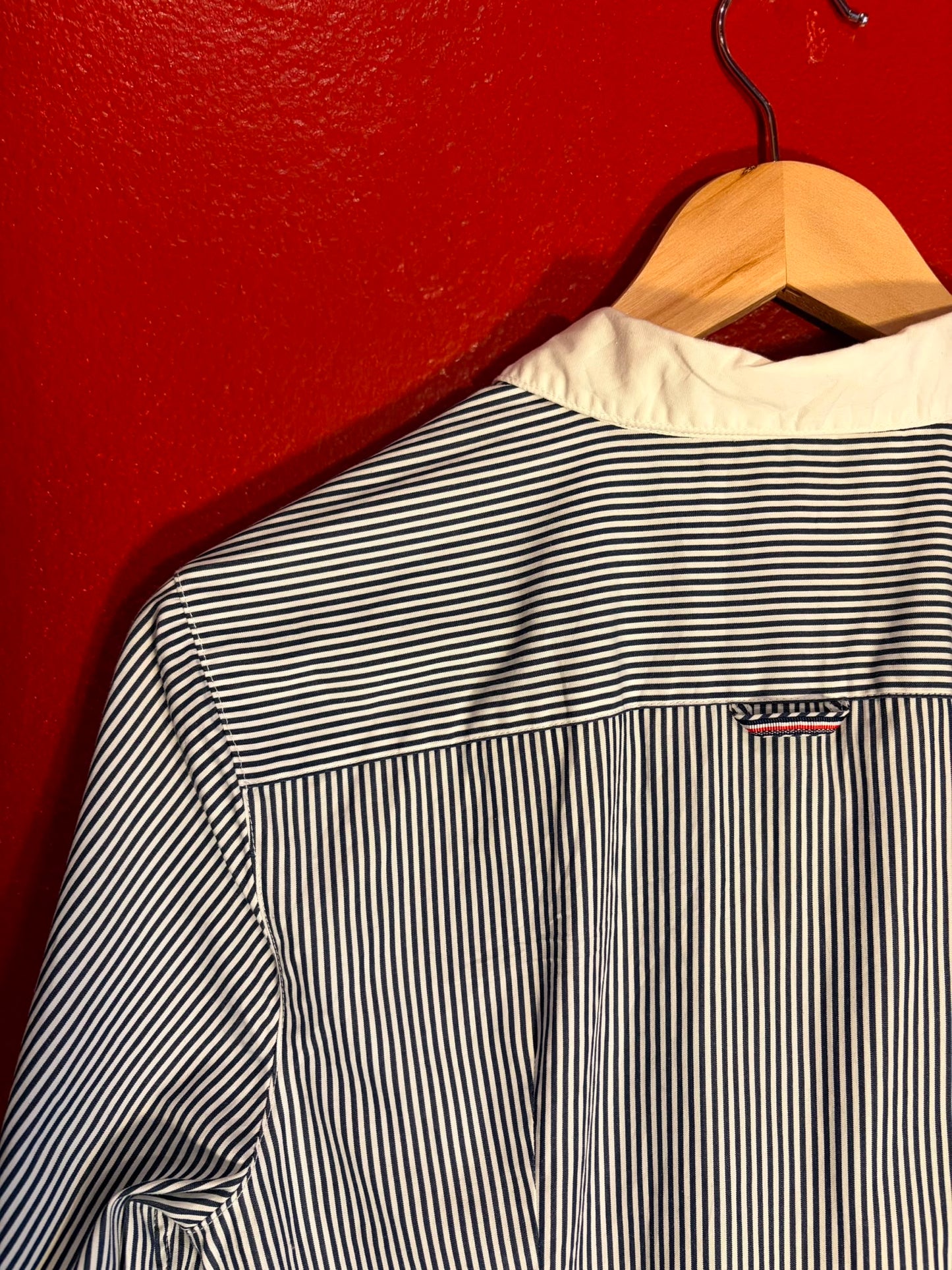 Vintage Tommy Hilfiger Striped Crest Shirt - Women’s 8 (AU 8)