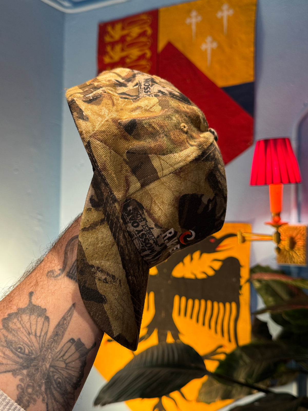 Vintage R.V. Evans Mossy Oak Camouflage Cap