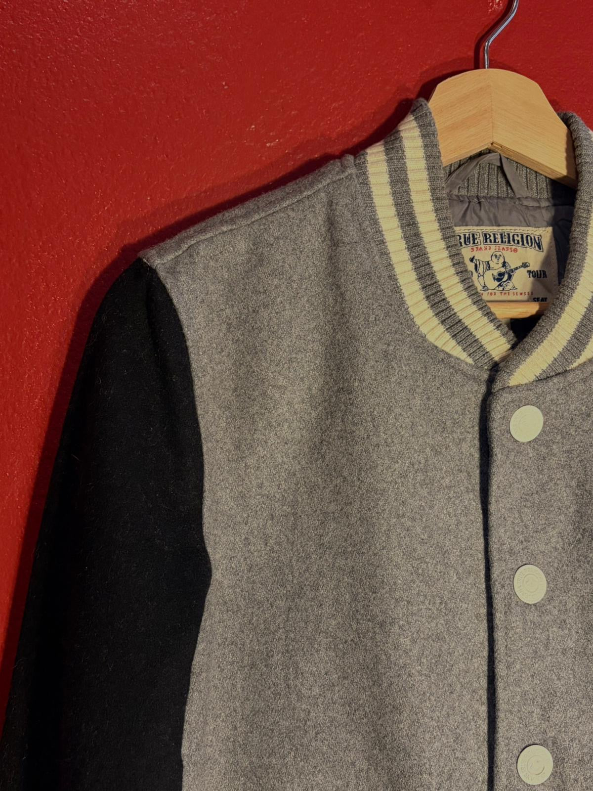Vintage Y2K True Religion Varsity Jacket [L]