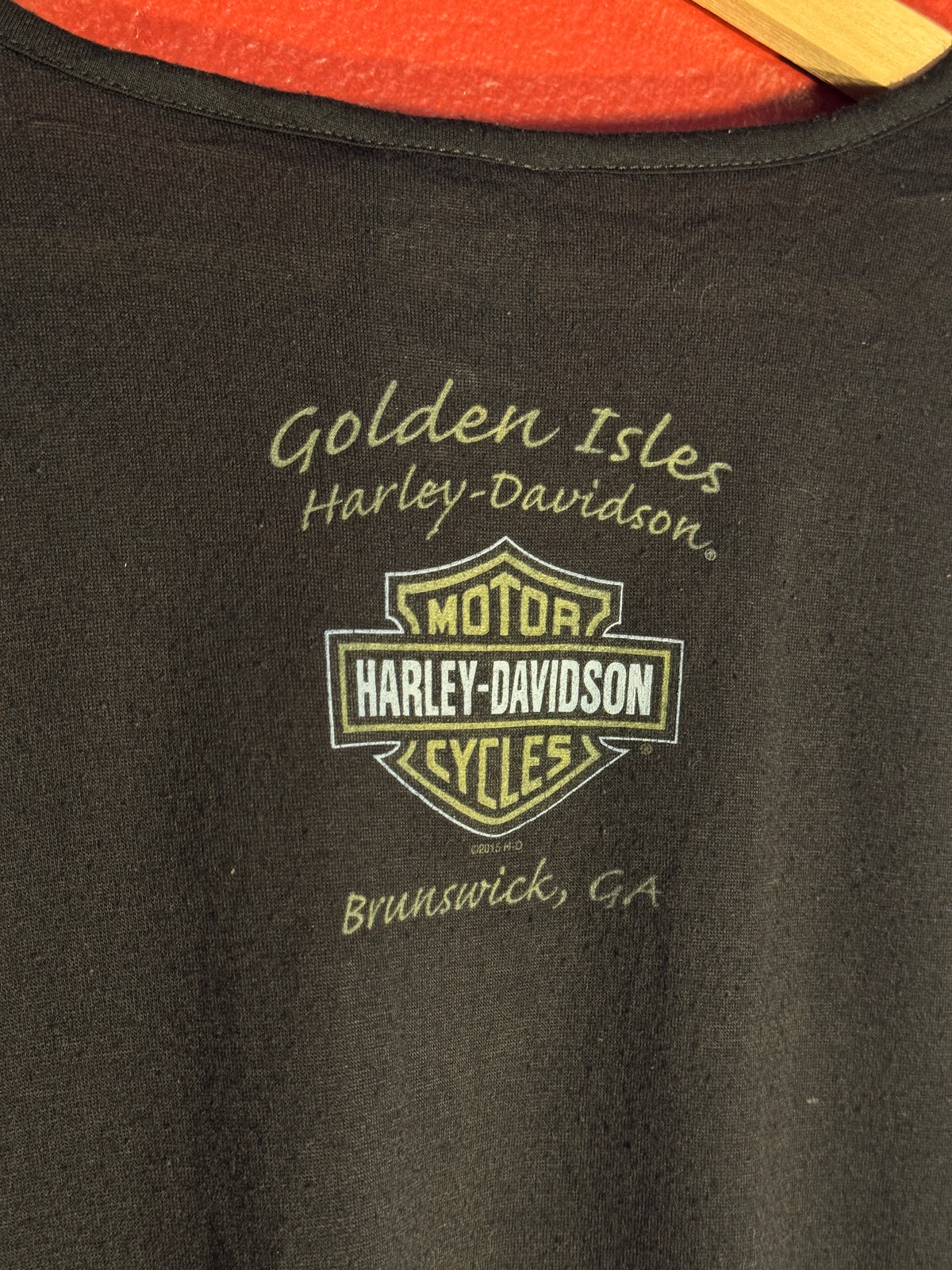 Harley Davidson Women’s Rhinestone Graphic Tee [M]