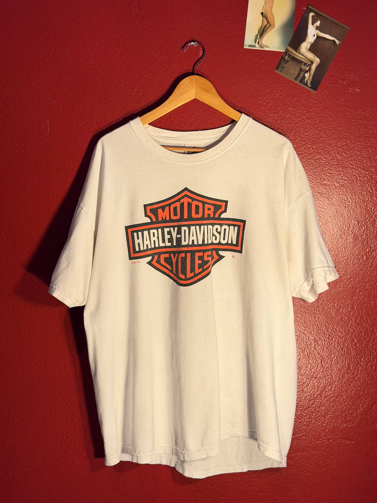 Vintage Harley Davidson Yosemite White Tee - Made in USA [XL]
