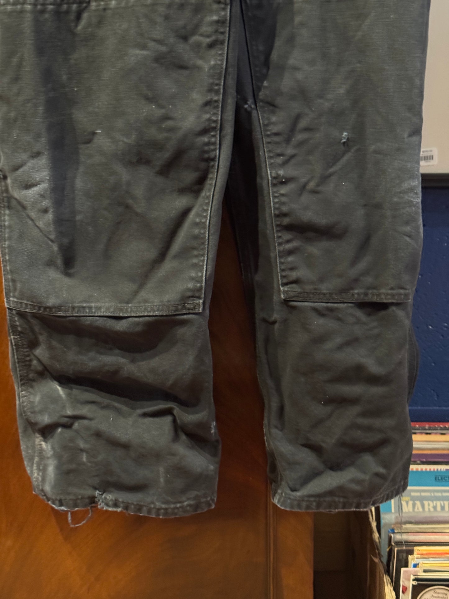 Vintage Carhartt Black Duck Canvas Overalls – Made in Mexico (46 x 32)