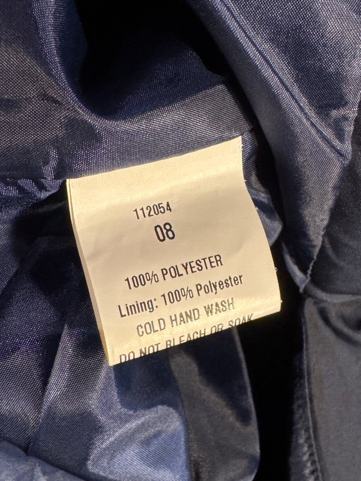 Vintage Carla Zampatti Navy Pencil Skirt [AU 8]