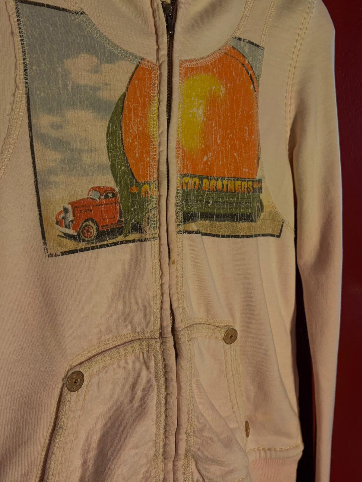Vintage Y2K True Religion Allman Brothers Big T Zip Hoodie [S]