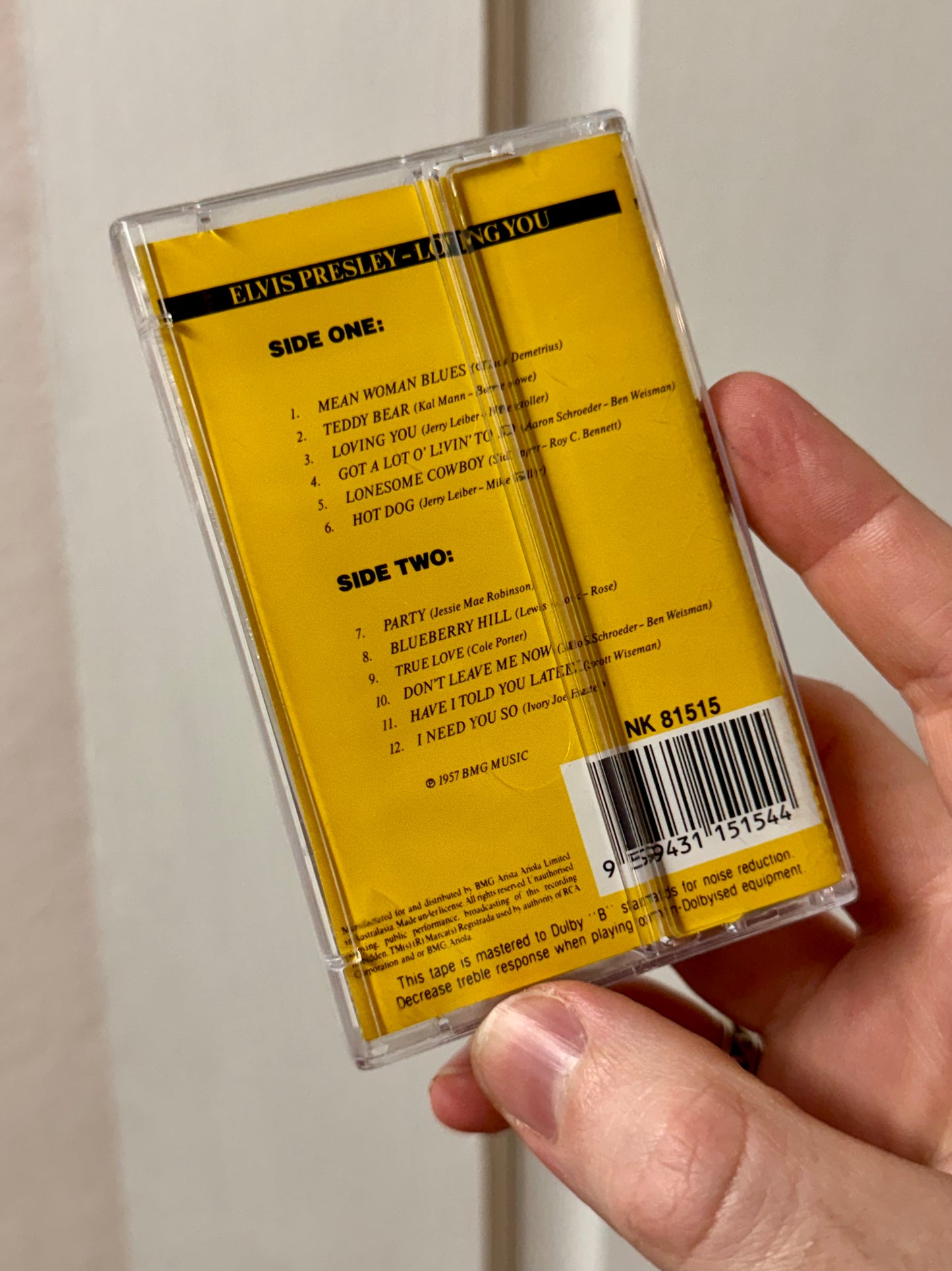 Elvis Loving You - Vintage Cassette