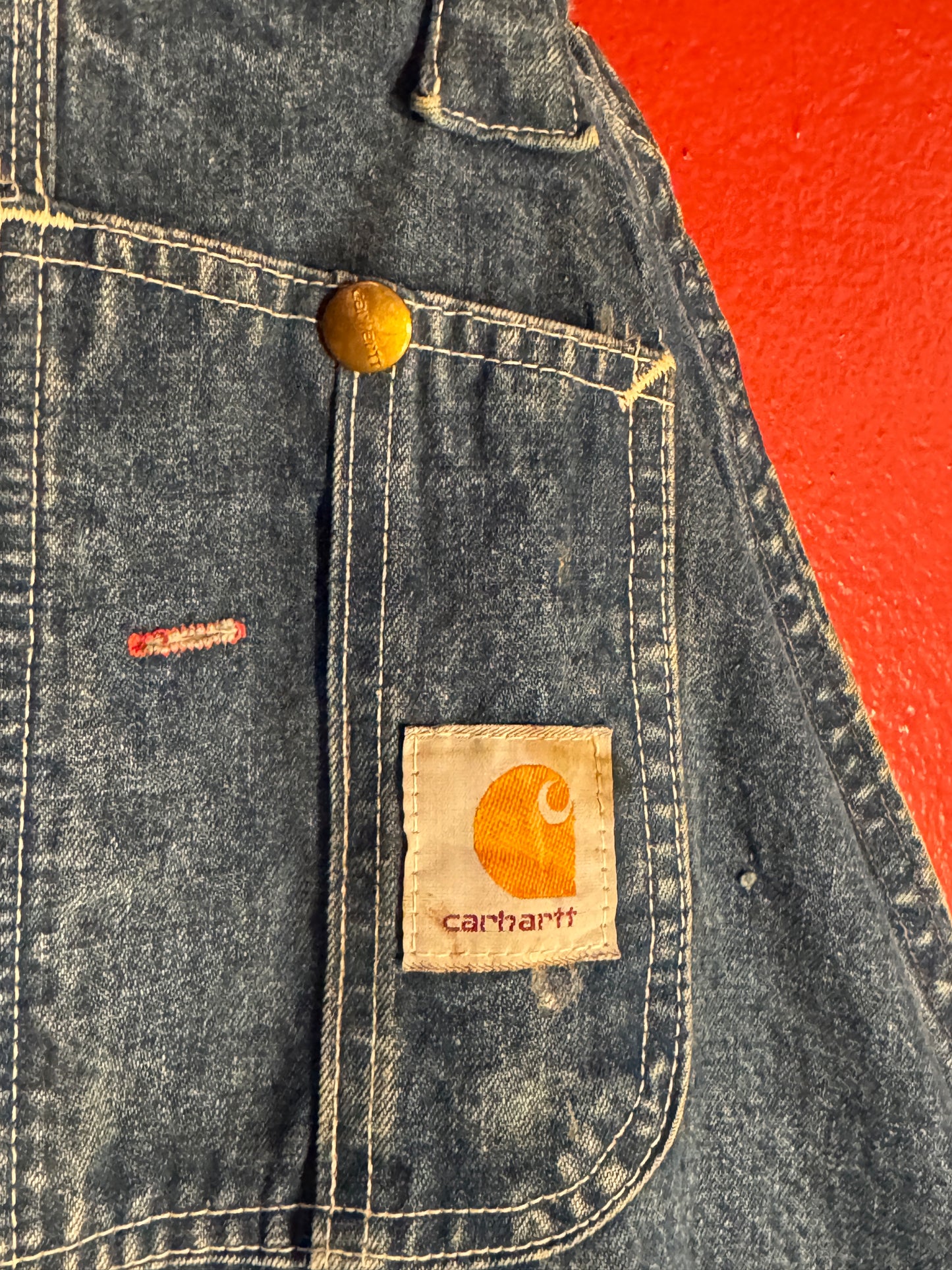 Vintage Carhartt Denim Bib Overalls