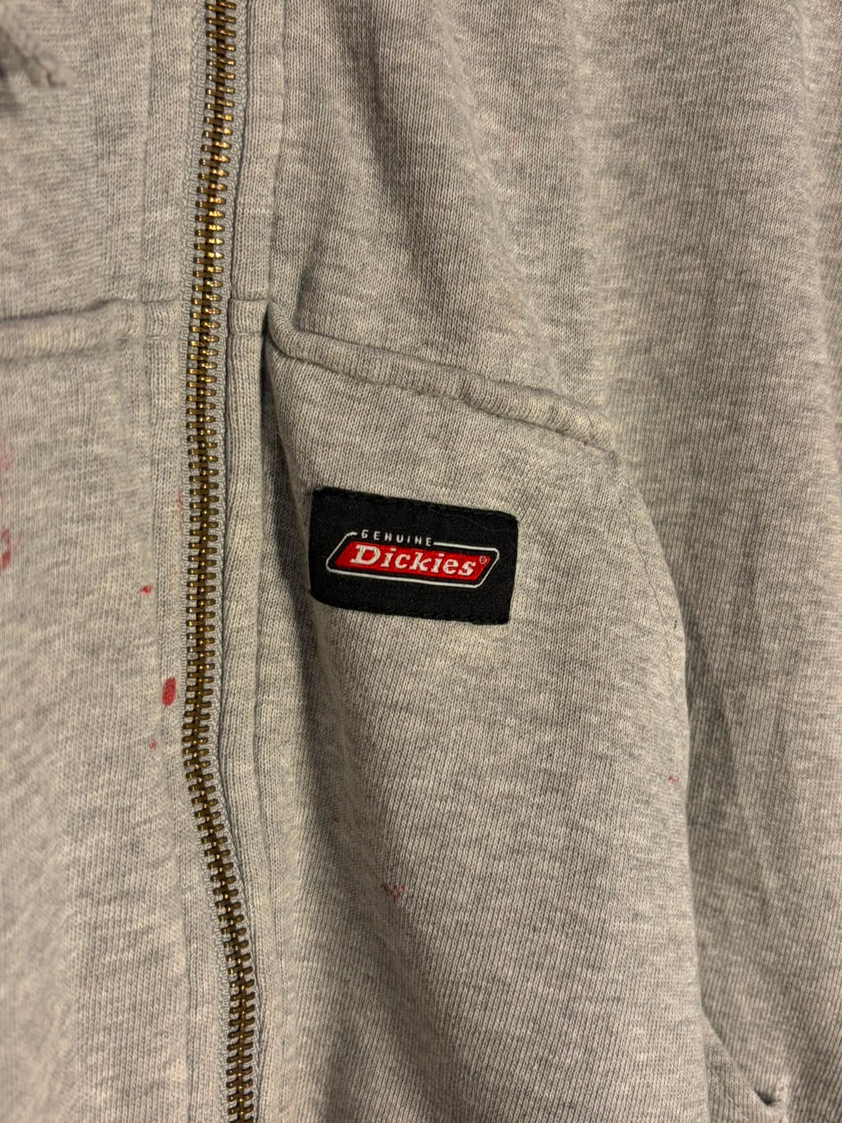 Vintage Dickies Grey Zip Hoodie [XL]