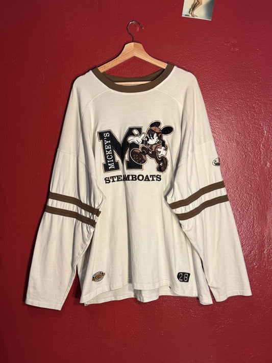 Vintage Disneyland Mickey Steamboats Long Sleeve - (AU XL)