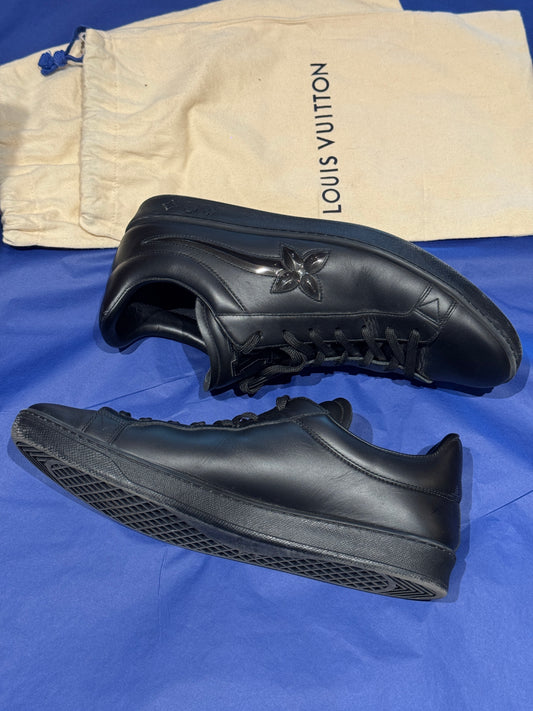 Louis Vuitton Black Leather Sneakers – Size 10 (Men’s fit)