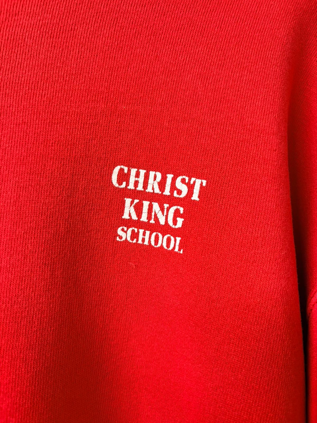 Russell Athletics Christ King School Red Crewneck Jumper [M]