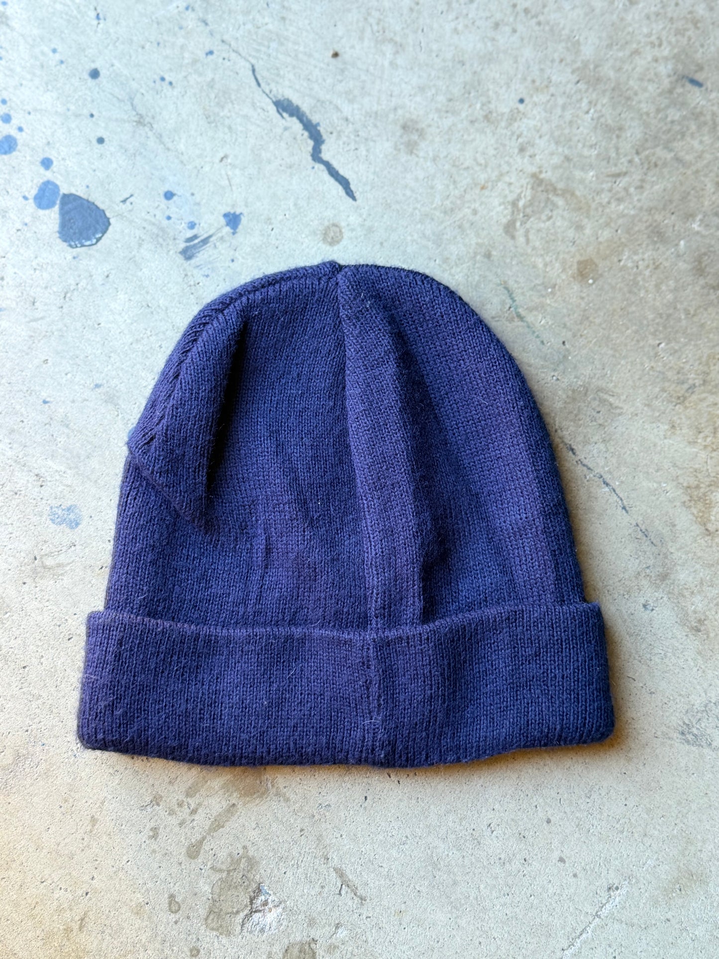 2000s Champion Beanie - Navy [Made in Italy]