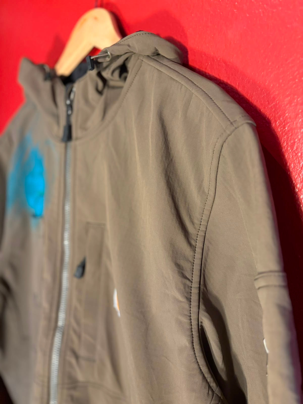 Vintage Carhartt Rain Defender Hooded Softshell Jacket - L (AU L/XL)