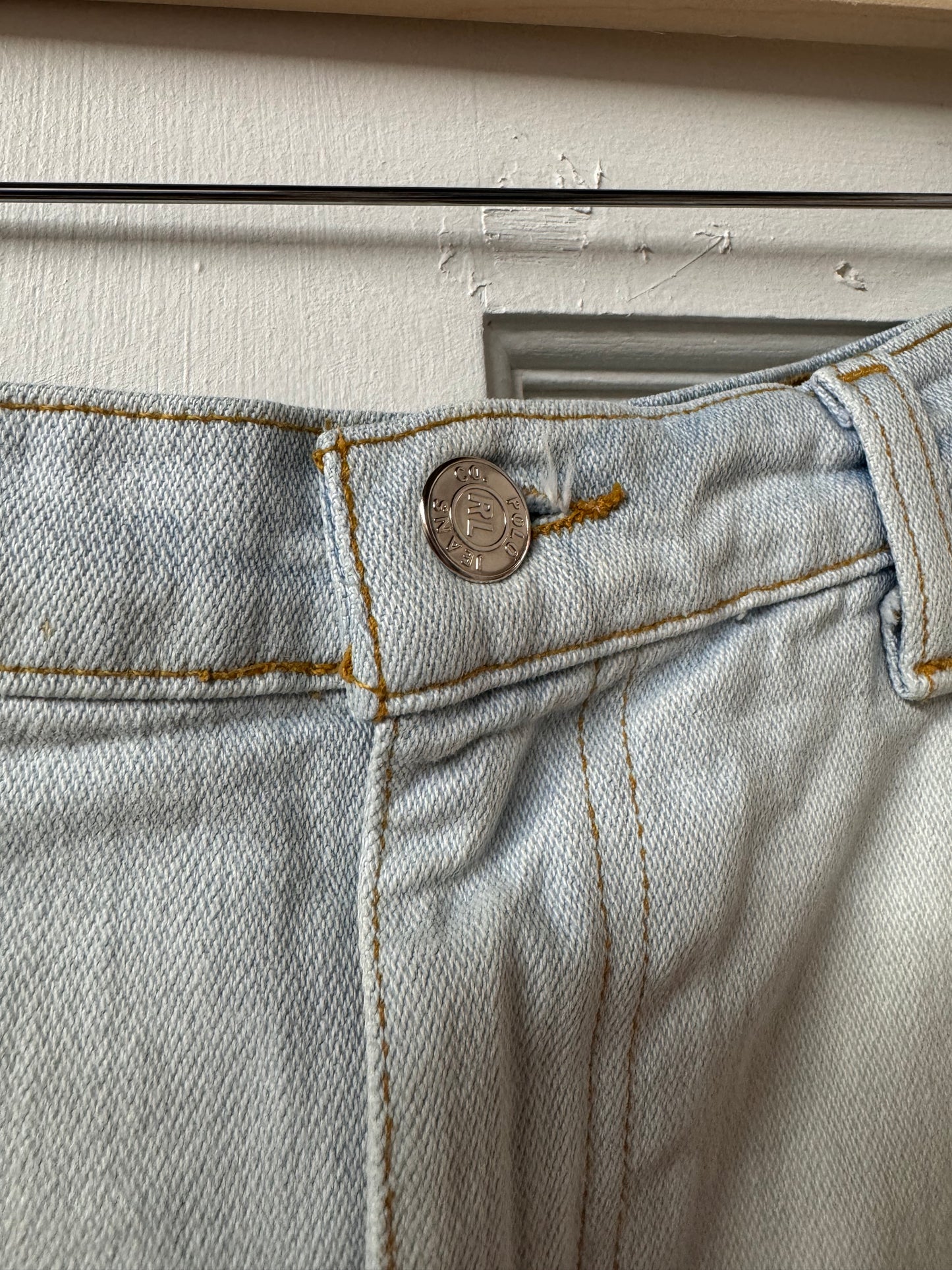 POLO Ralph Lauren Acid Wash Denim Skirt [AU 12]