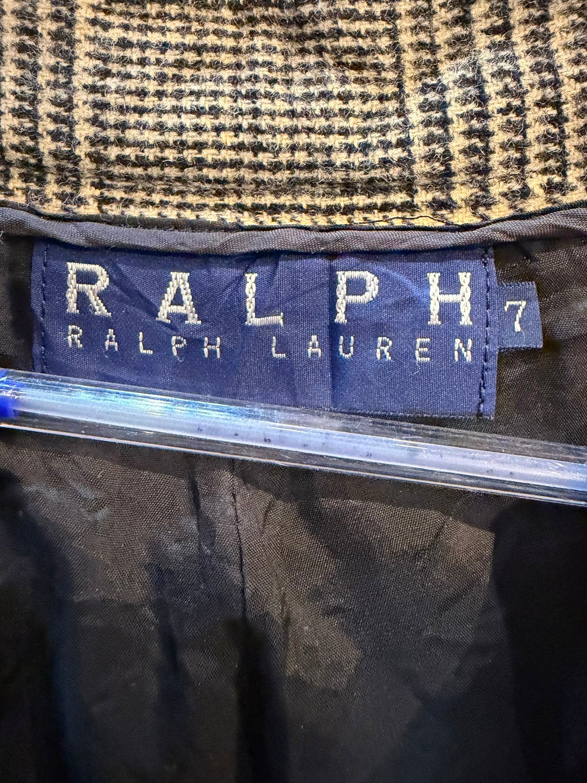 Vintage Ralph Lauren Glen Plaid Wool Blend Trousers - Women’s (AU 7)