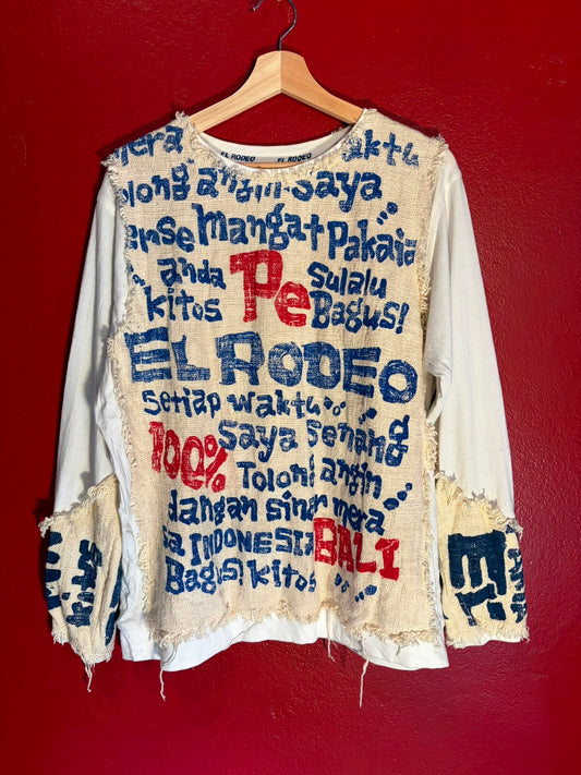 El Rodeo Upcycled Burlap Graphic Sweatshirt (AU 14-16)