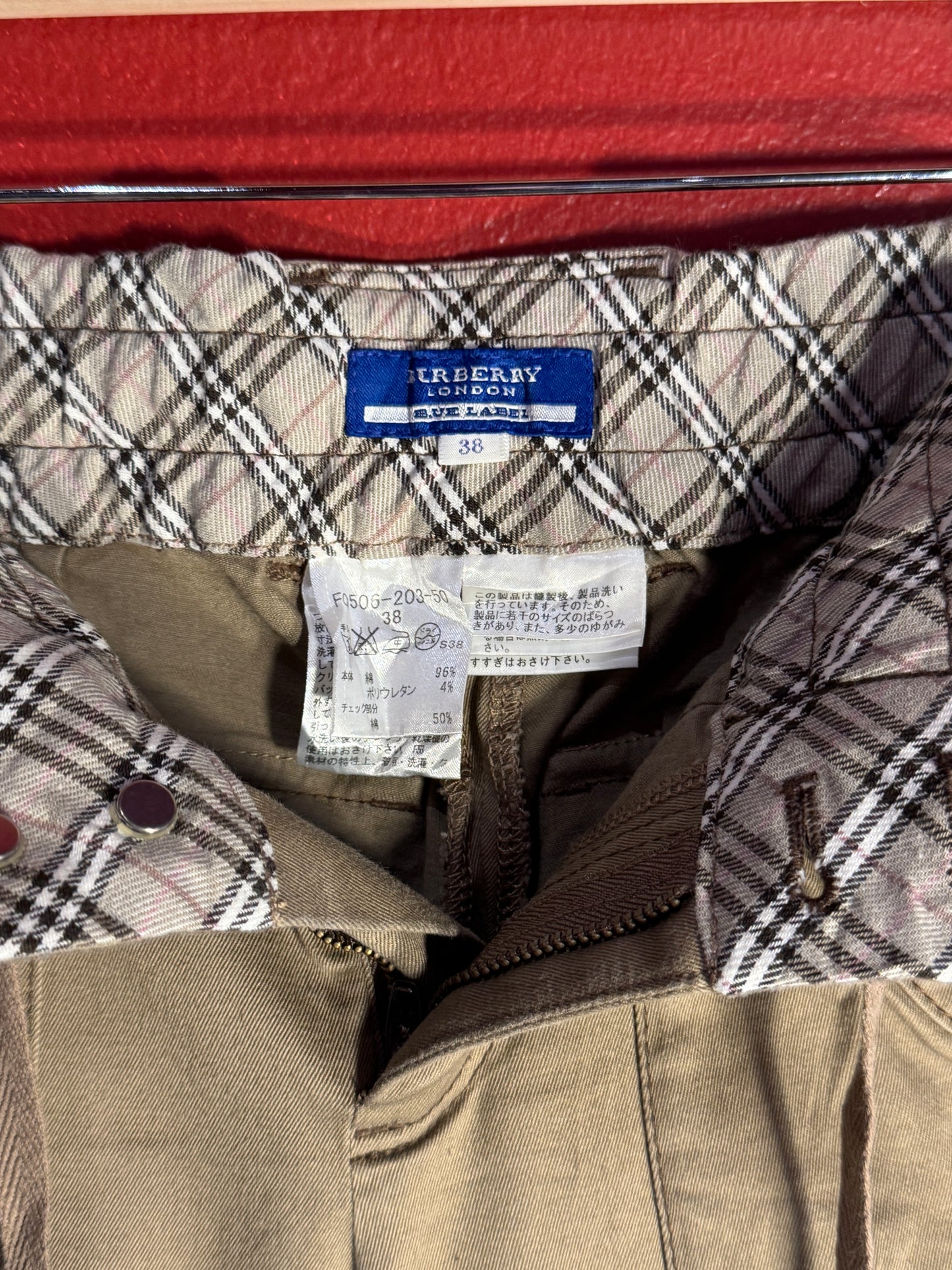 Vintage Burberry Blue Label Cargo Capri Pants - 38 (AU 10)