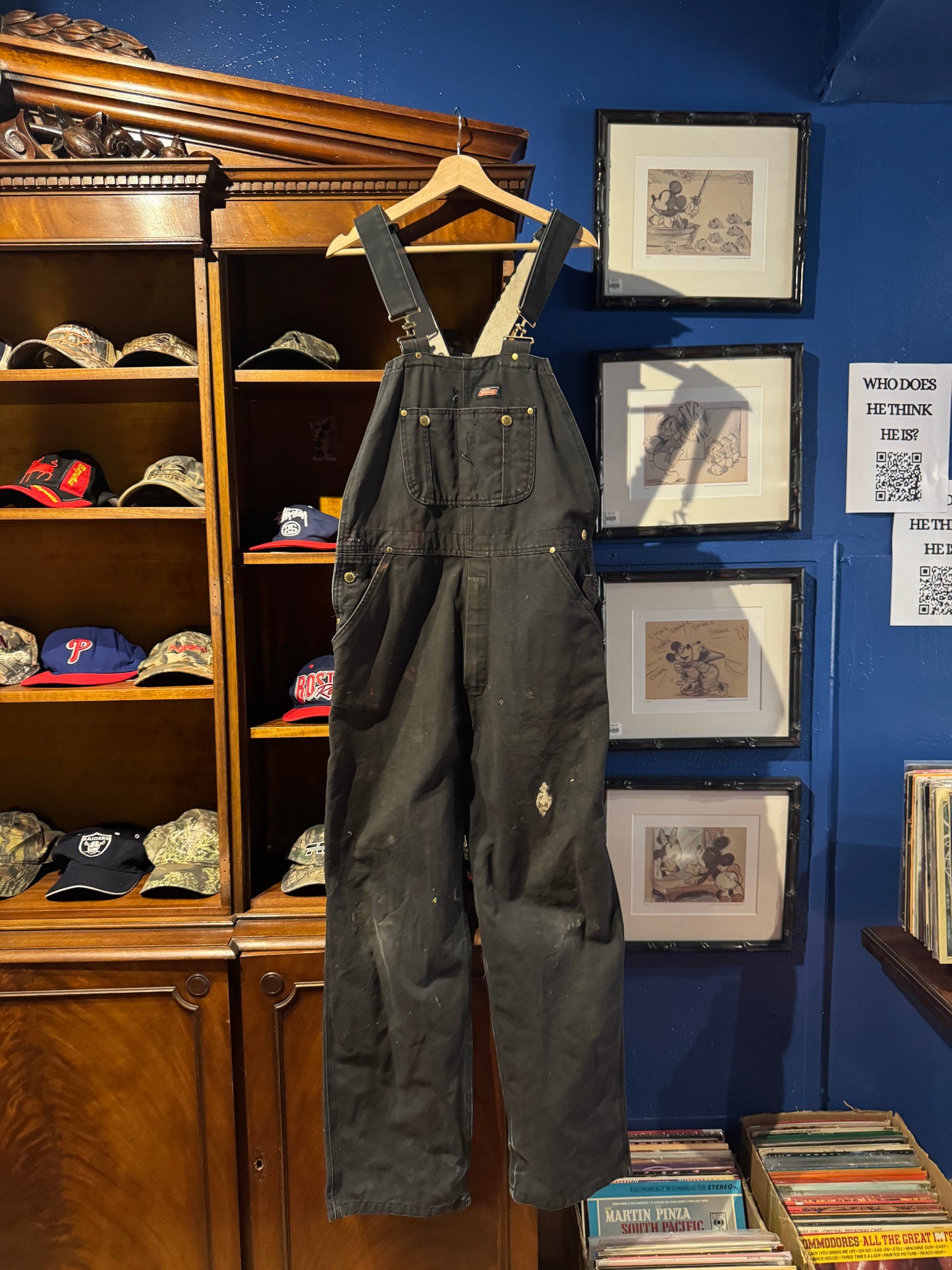 Vintage Dickies Black Duck Canvas Overalls
