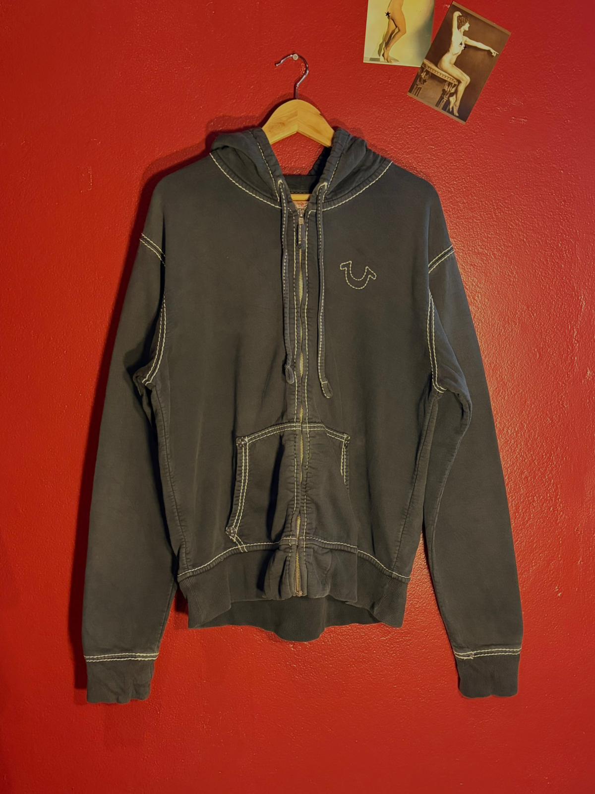 Vintage Y2K True Religion World Tour Contrast Stitch Hoodie