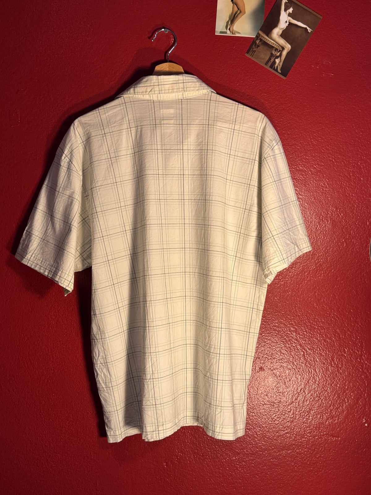 Adidas Originals Plaid Short Sleeve Shirt [M]