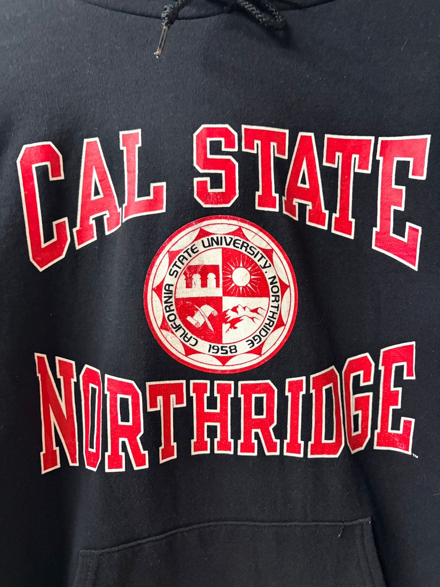 Champion Cal State Northridge Black Hoodie [M]