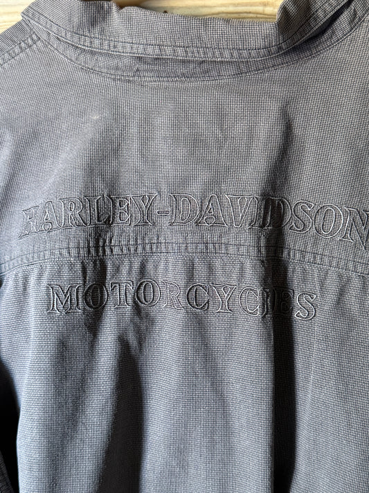 Grey Harley Davidson Long Sleeve Shirt [L]