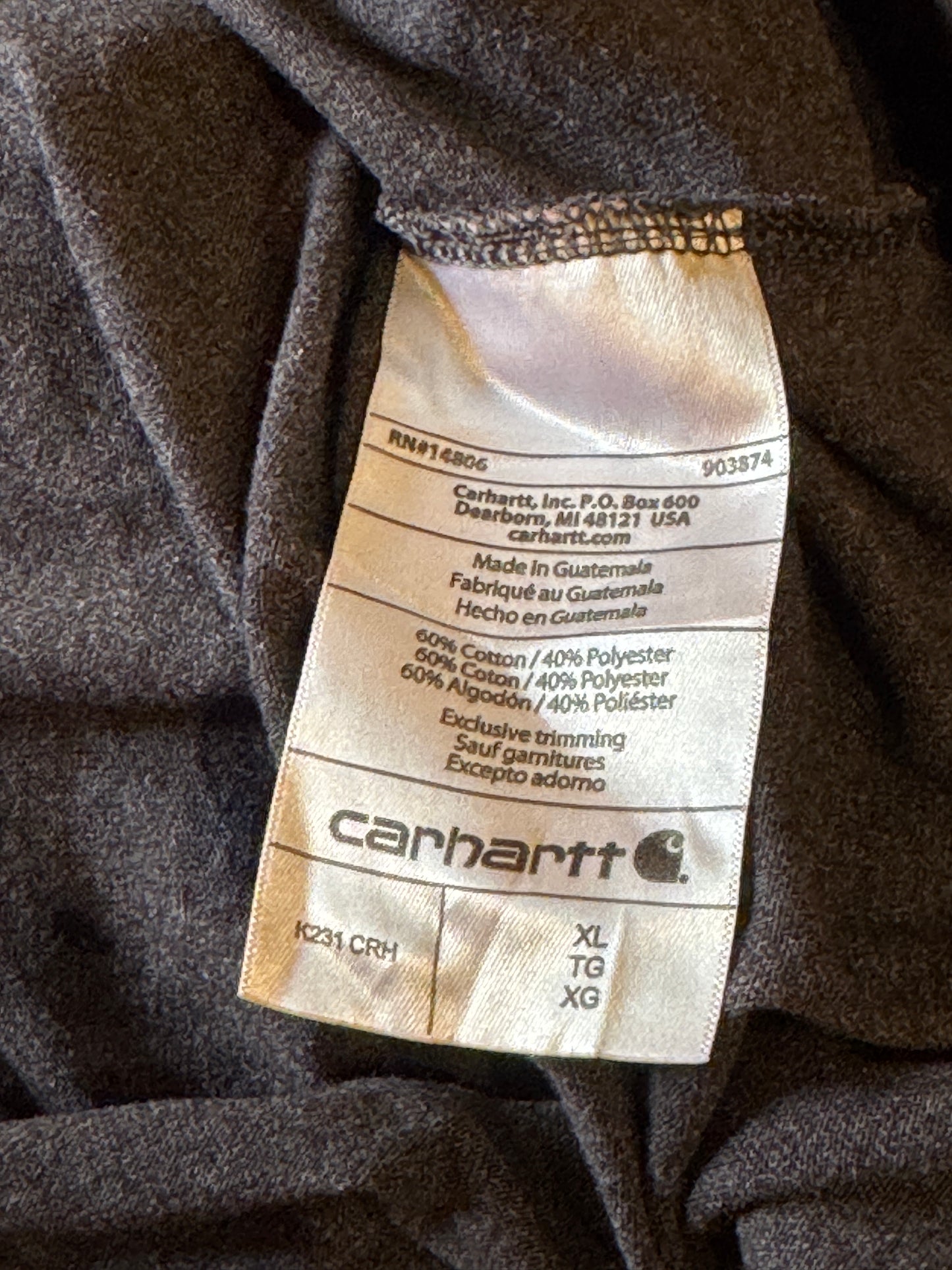 Carhartt Long Sleeve Logo T-Shirt - XL (AU XXL)