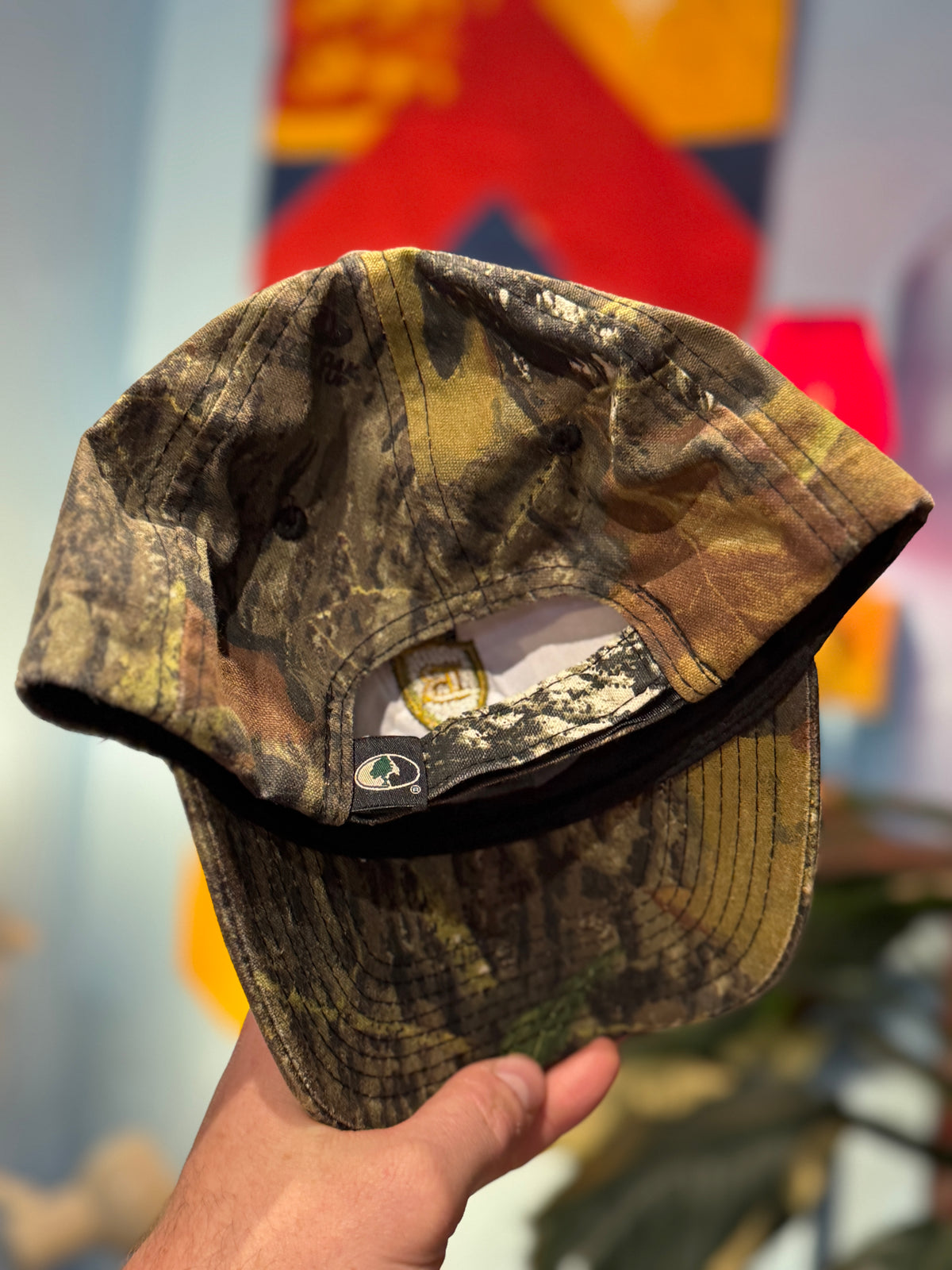 Vintage Mossy Oak Camo Port Authority Cap