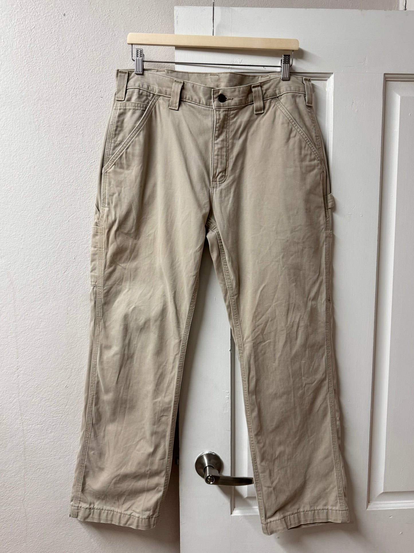 Cream Carhartt Jeans [34"]