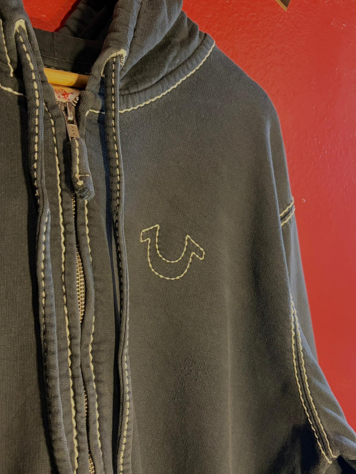 Vintage Y2K True Religion World Tour Contrast Stitch Hoodie