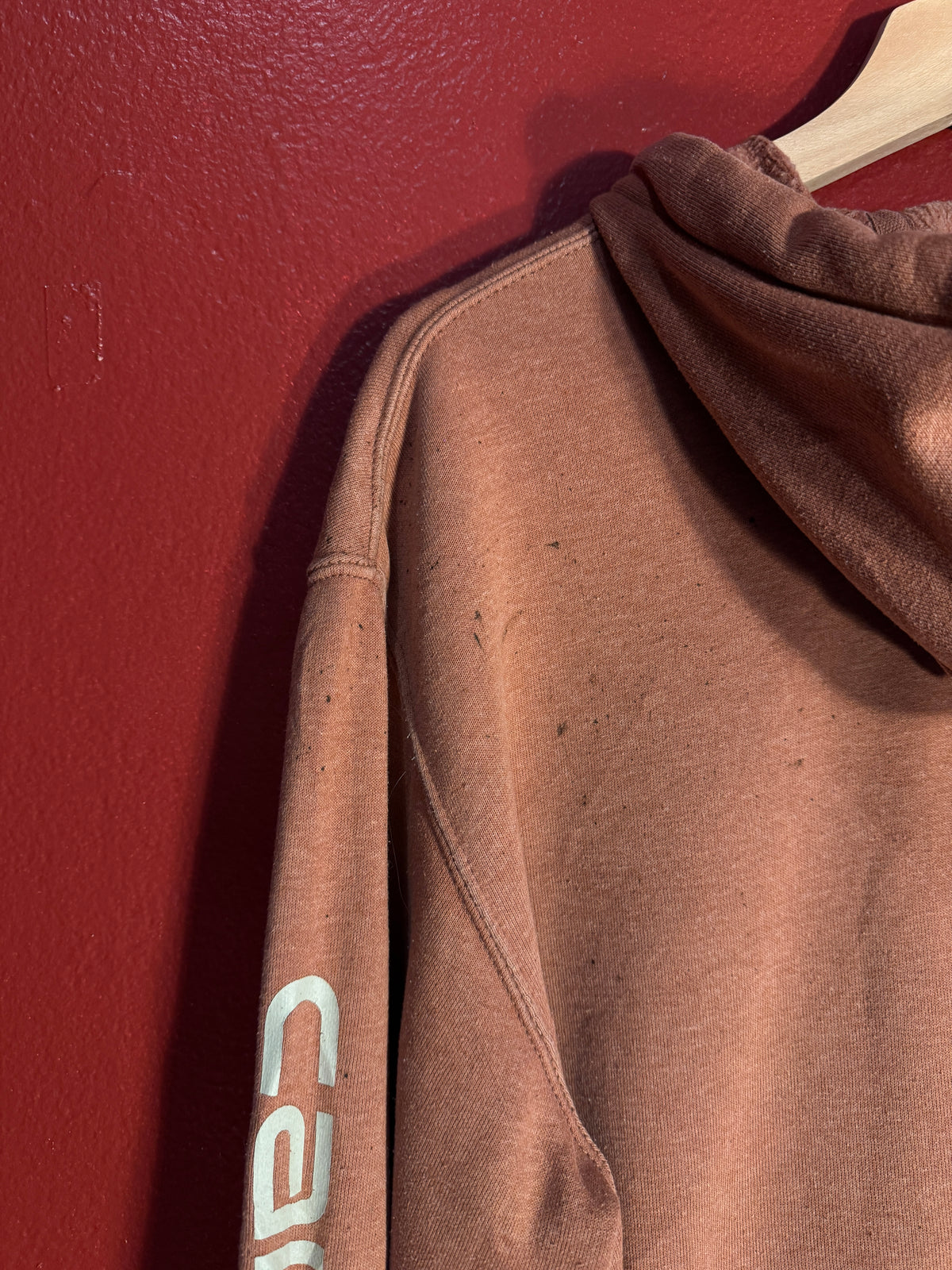 Vintage Carhartt Loose Fit Sleeve Logo Hoodie (M)