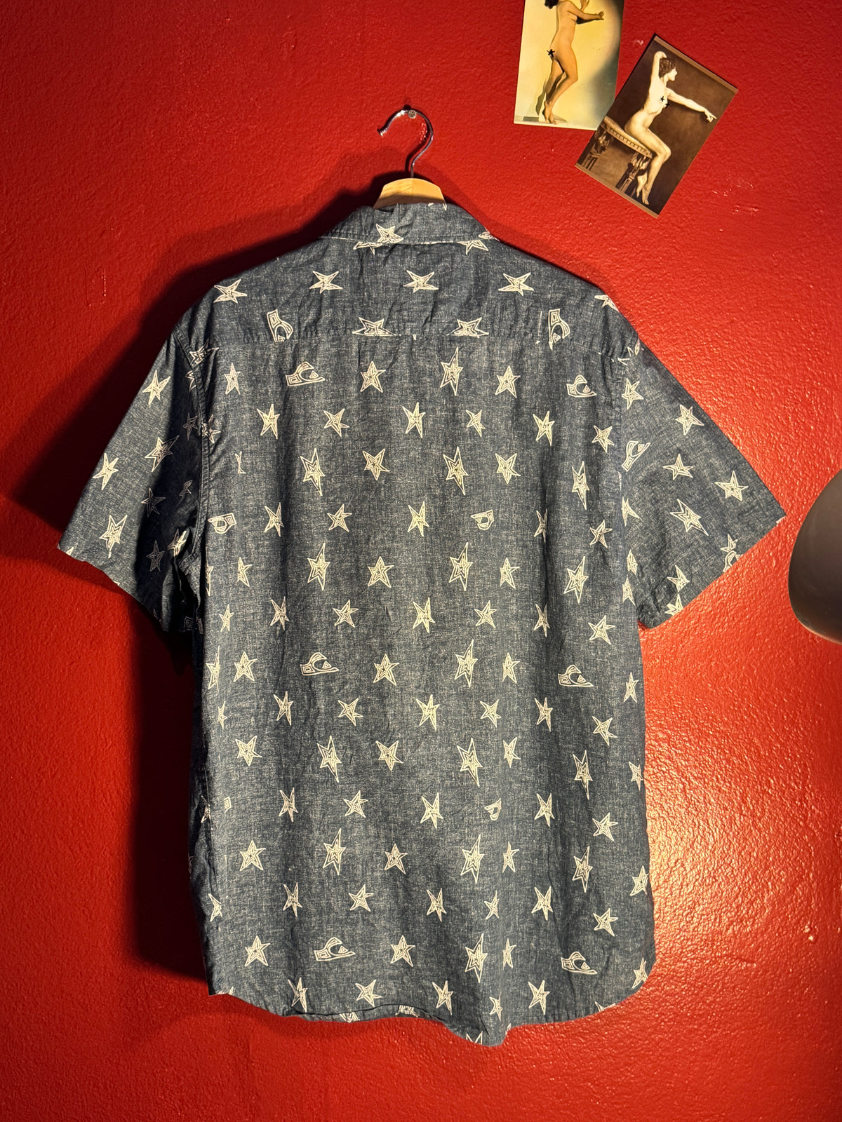 Quiksilver Star Print Short Sleeve Shirt [XL]