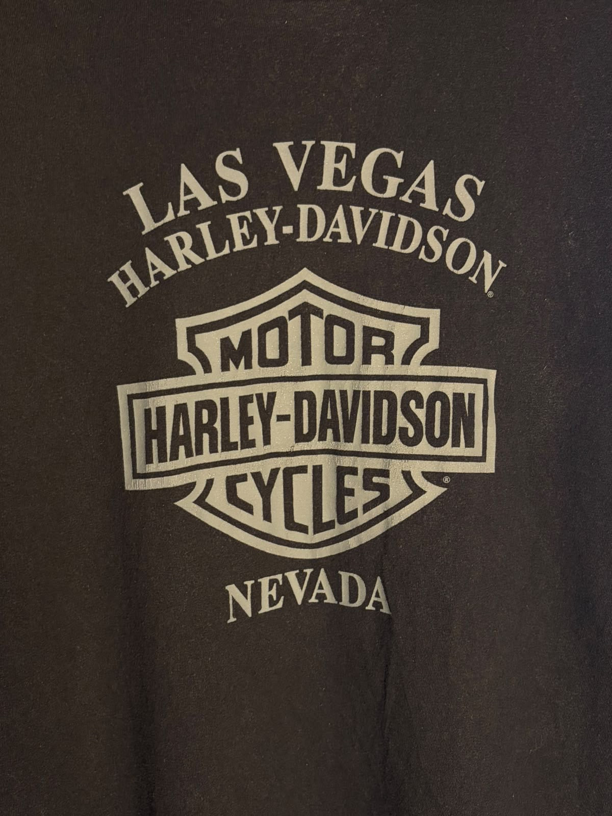 Harley Davidson Las Vegas Flaming Skulls T Shirt [XXL]