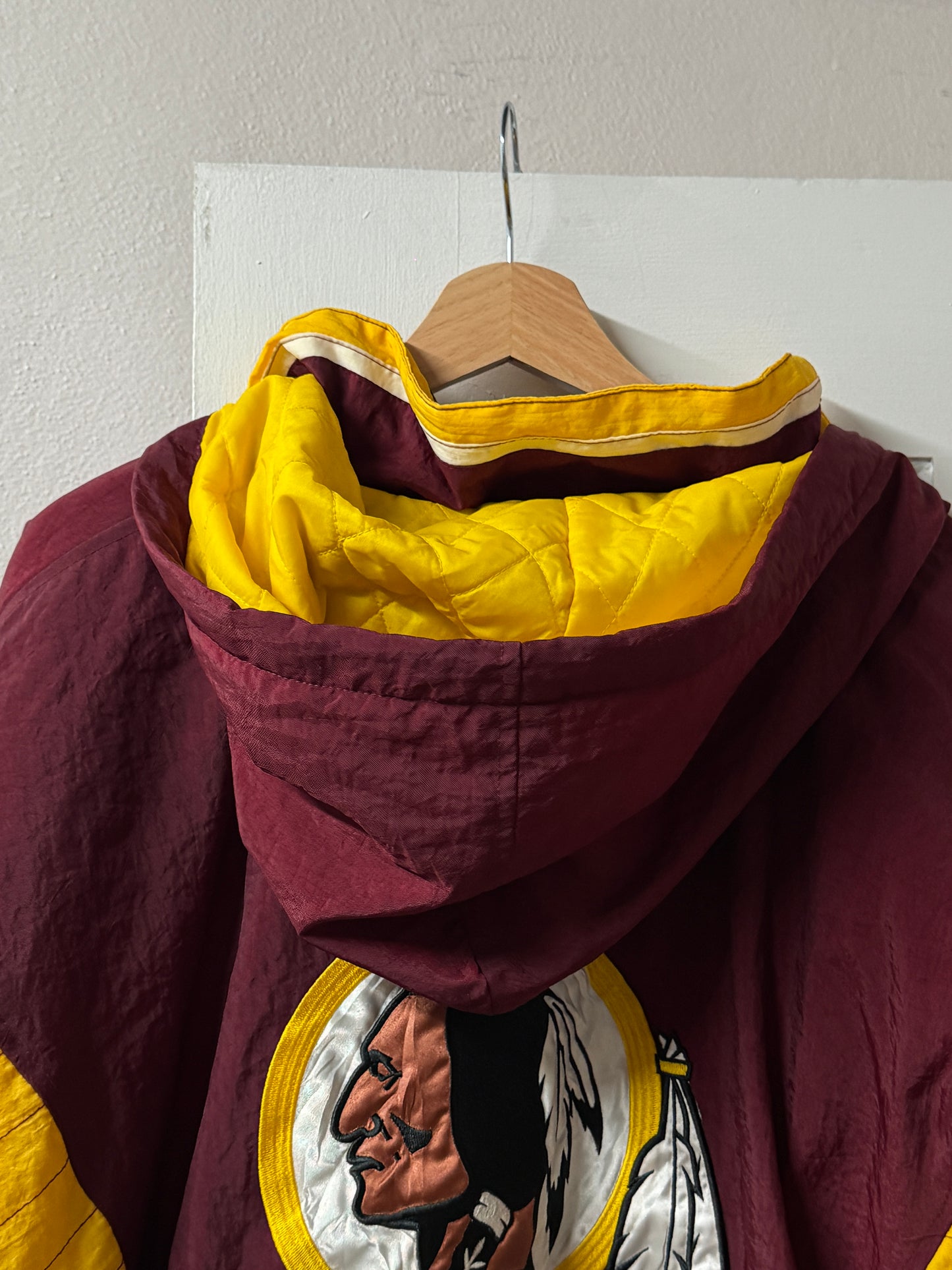 Vintage Starter Washington Redskins NFL Hooded Pullover Jacket [XL]