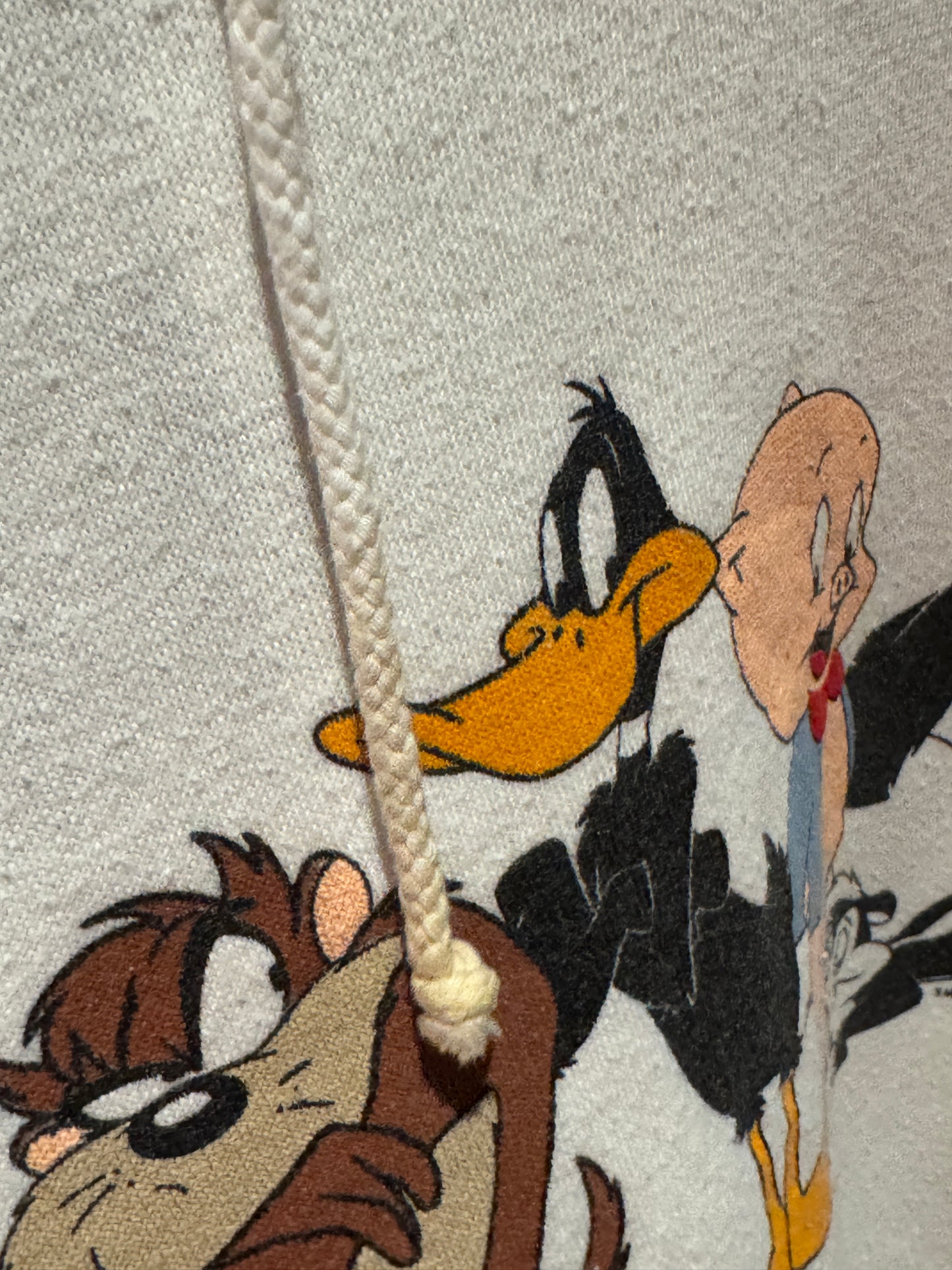 Vintage White Looney Tunes Hoodie [XL]