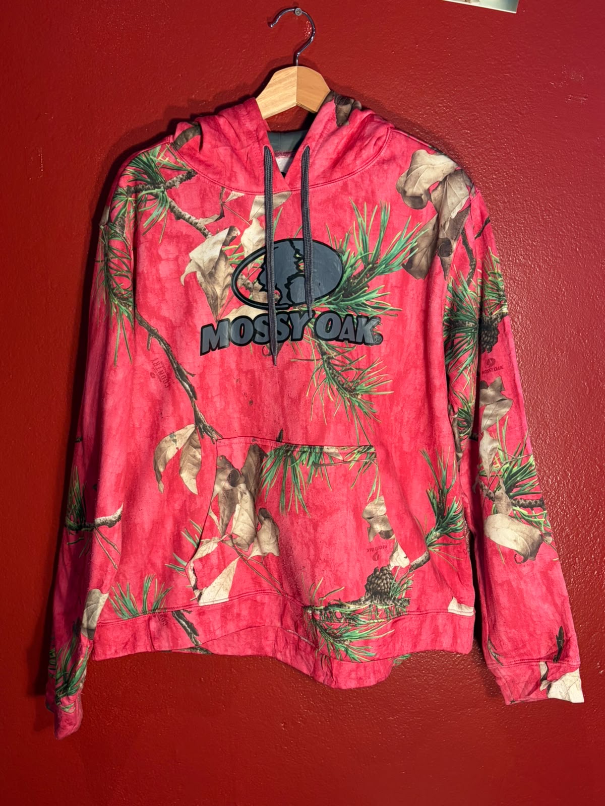 Mossy Oak Pink Camo Hoodie [XXL]