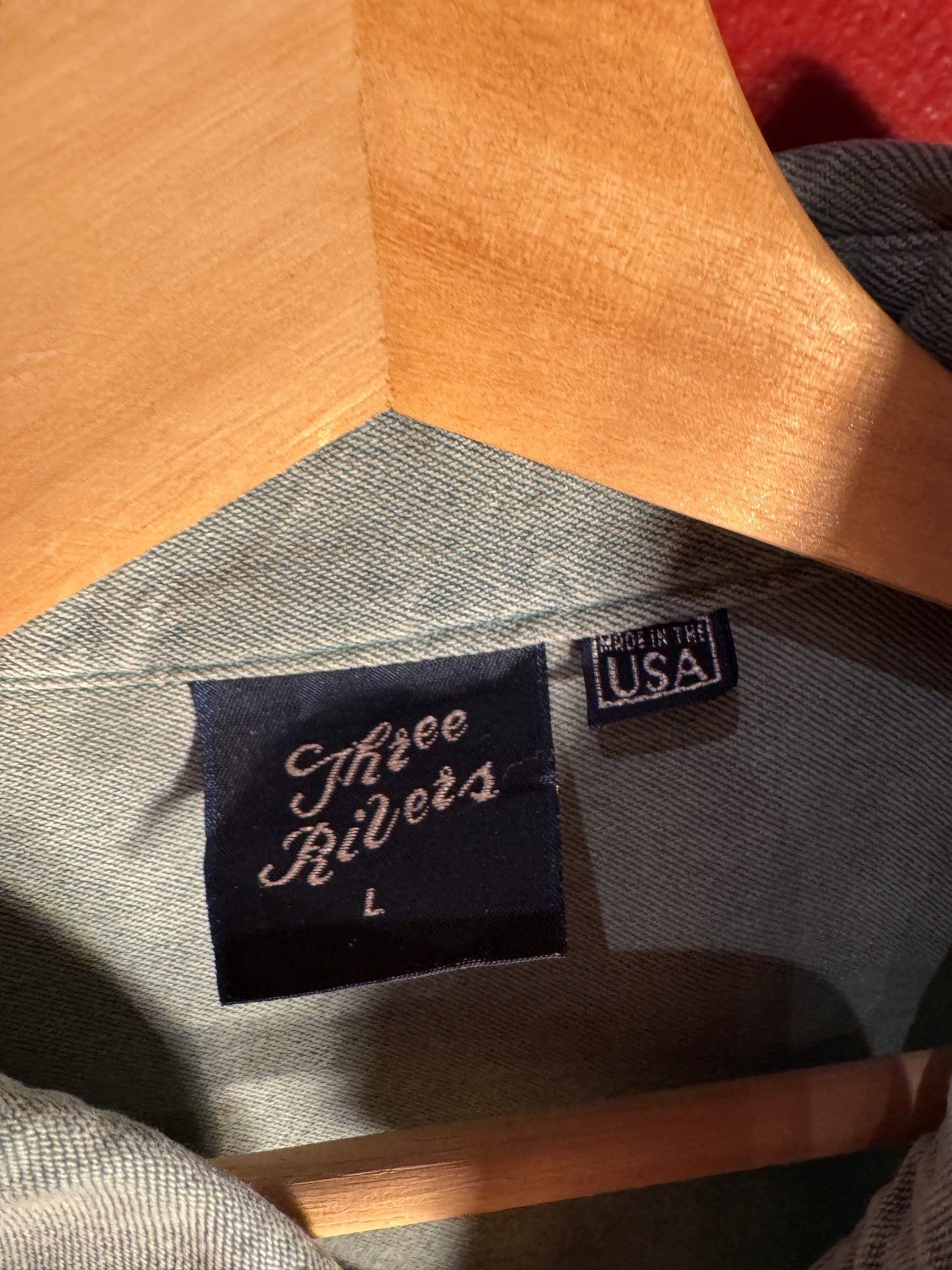 Vintage Green Bay Packers Denim Button Up Shirt - L (AU L/XL)