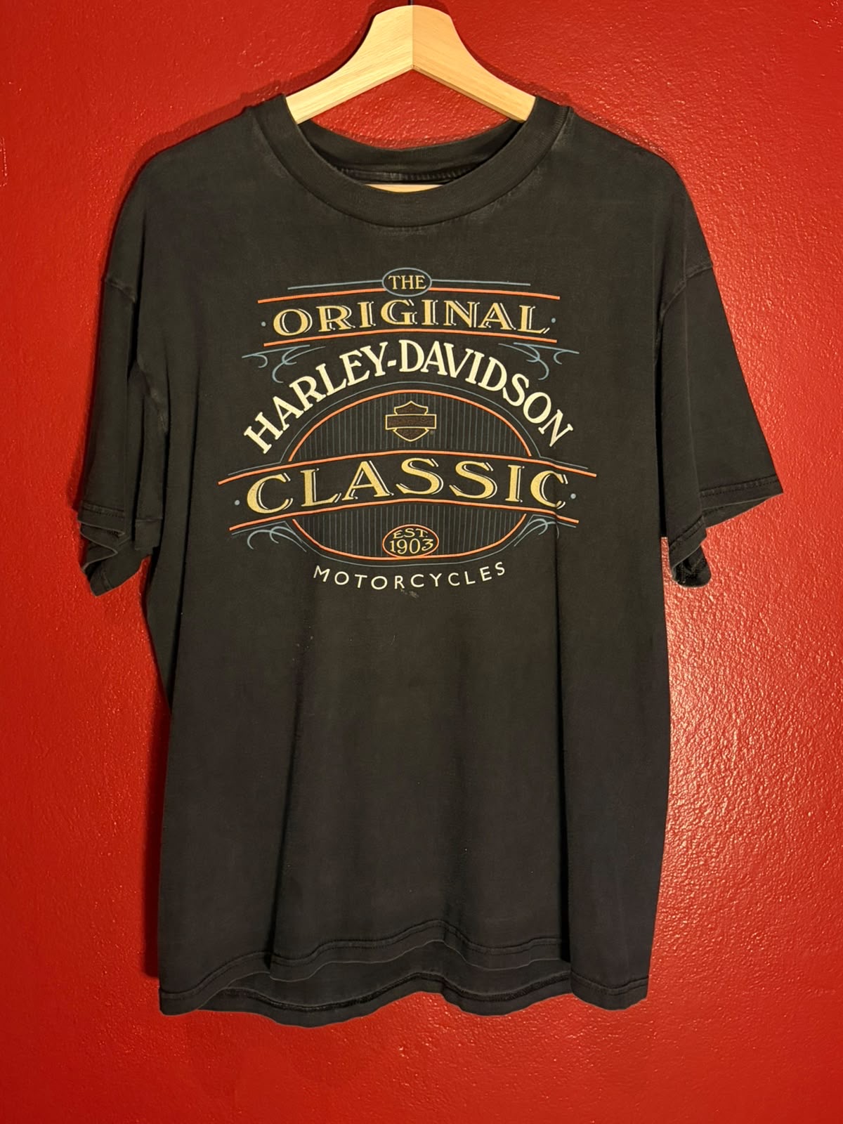 Harley-Davidson Vintage Louisville Kentucky Graphic T-Shirt [L]
