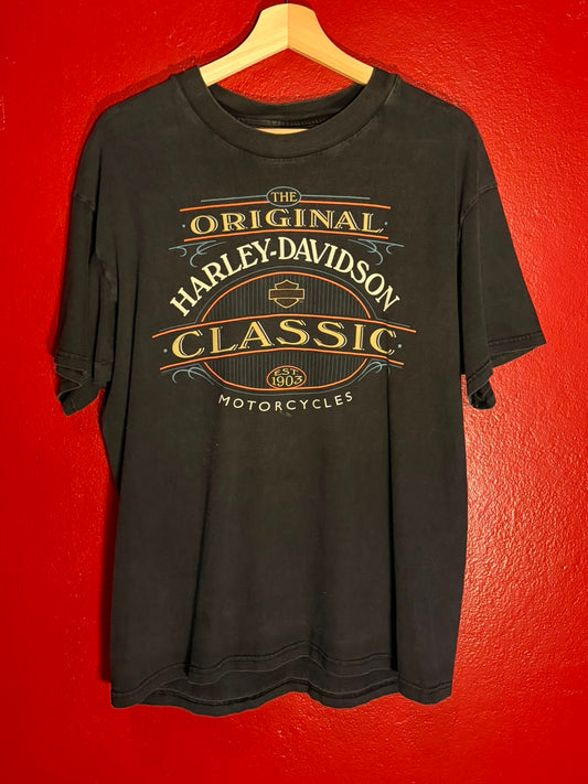 Harley-Davidson Vintage Louisville Kentucky Graphic T-Shirt [L]