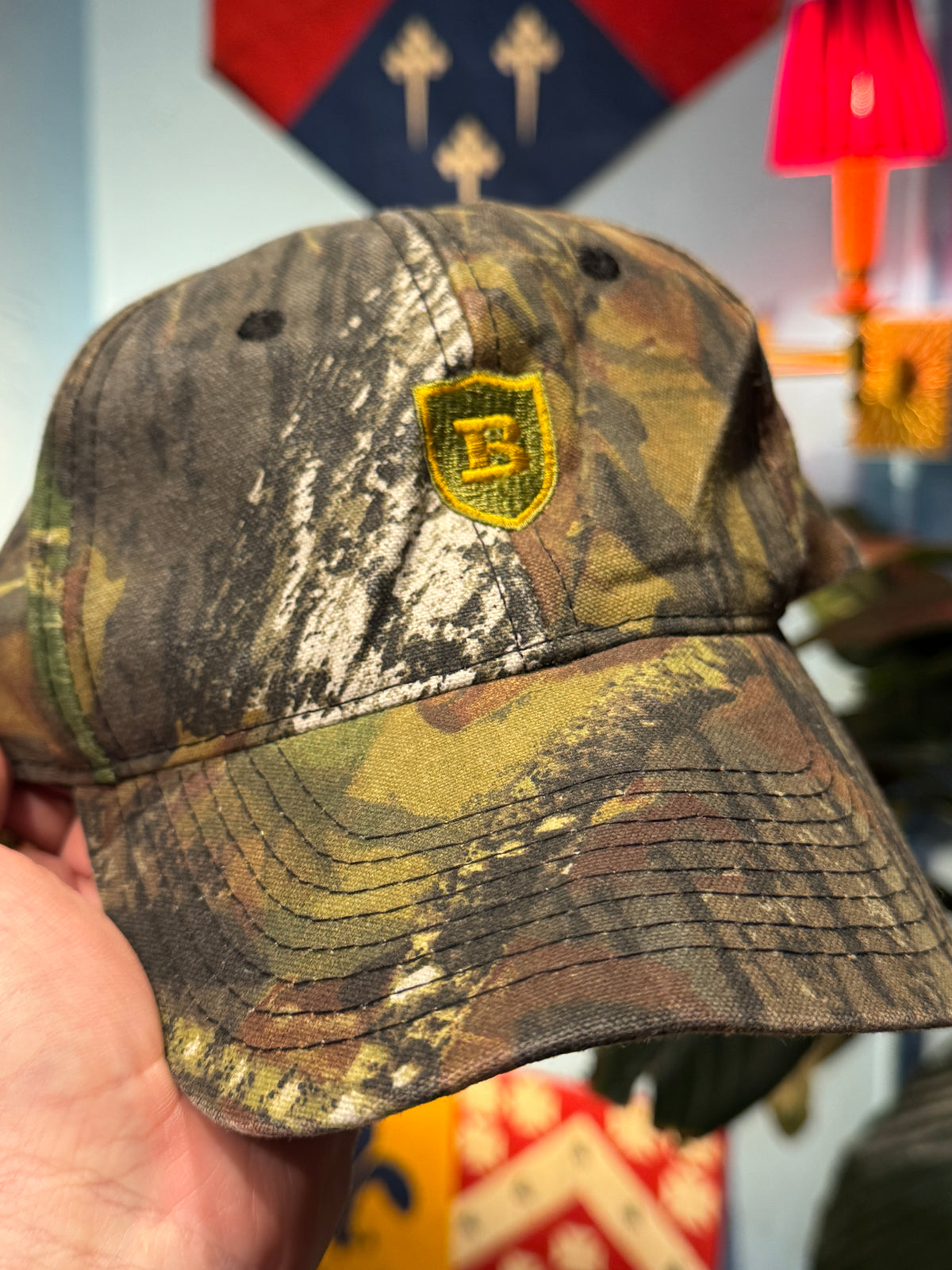 Vintage Mossy Oak Camo Port Authority Cap