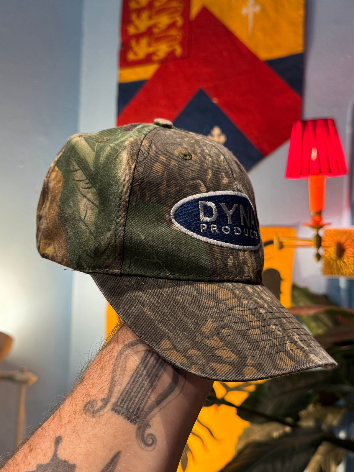 Vintage Dyna Products Camo Cap