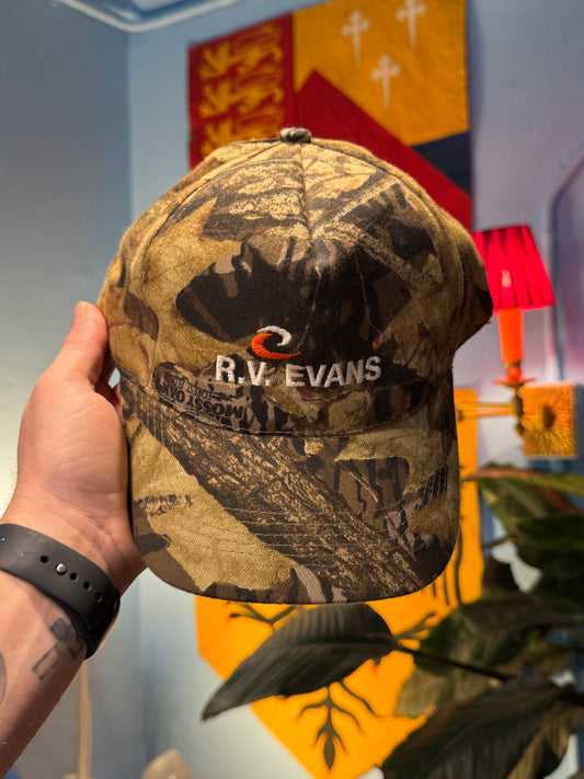 Vintage R.V. Evans Mossy Oak Camouflage Cap