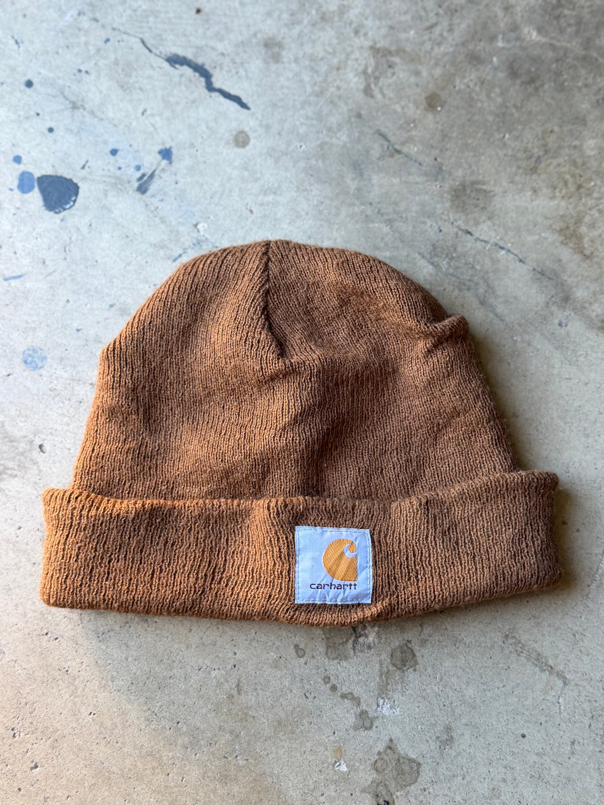 1990s Carhartt Beanie - Tan [Made in Canada]