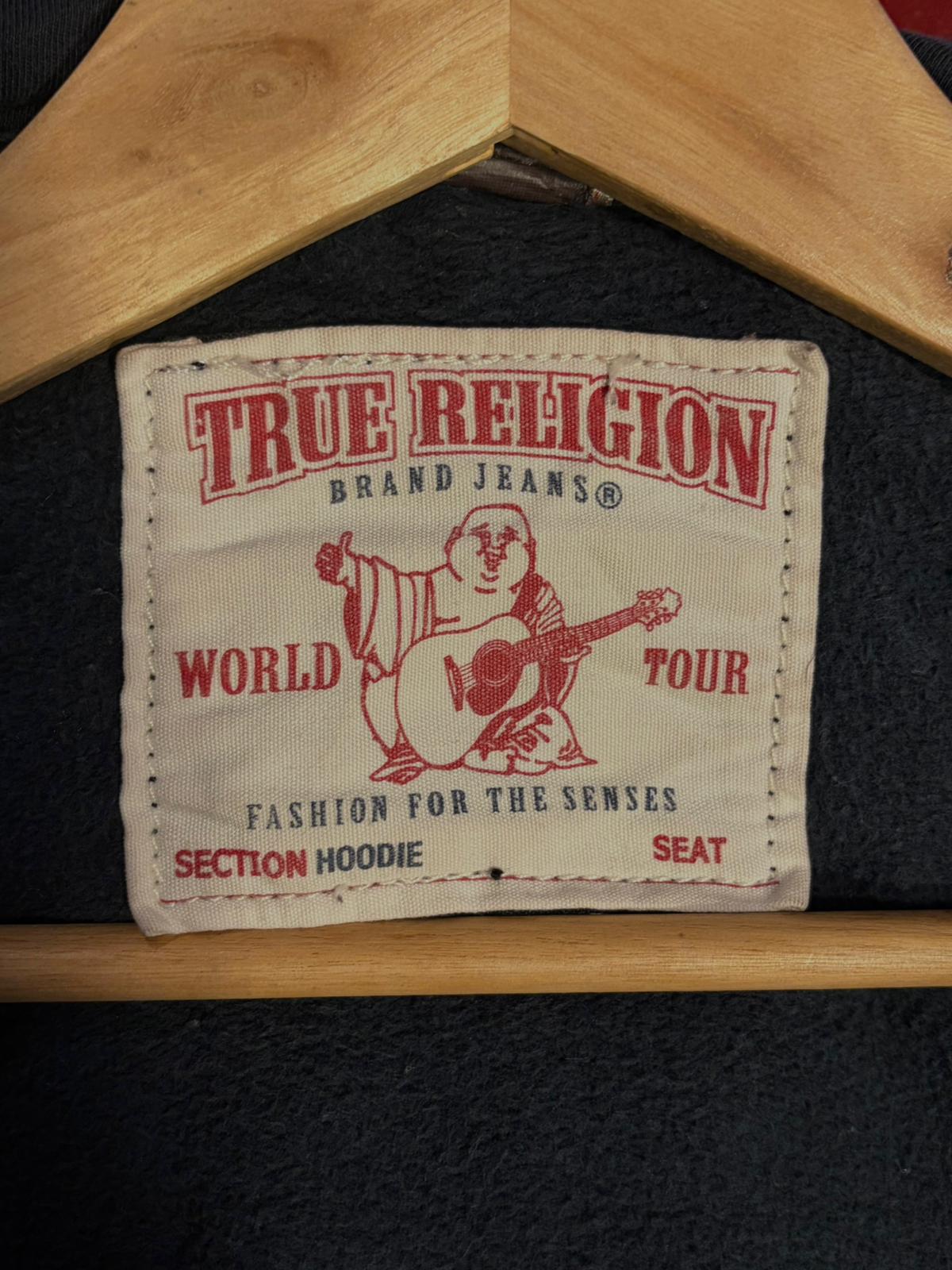 Vintage Y2K True Religion World Tour Contrast Stitch Hoodie