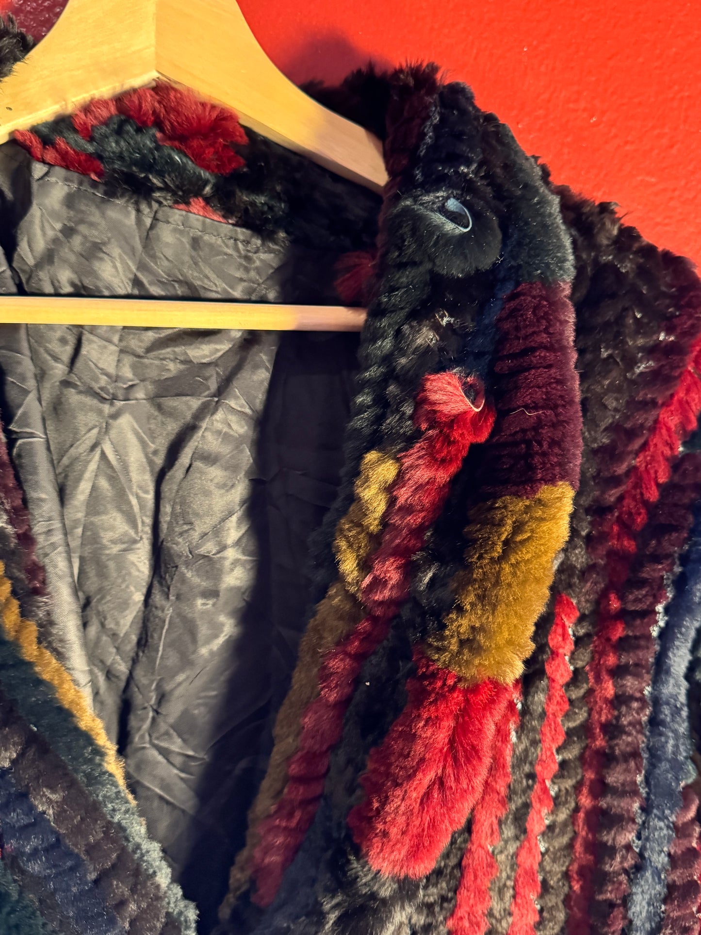 Vintage Multicolour Rabbit Fur Jacket - Women’s M/L