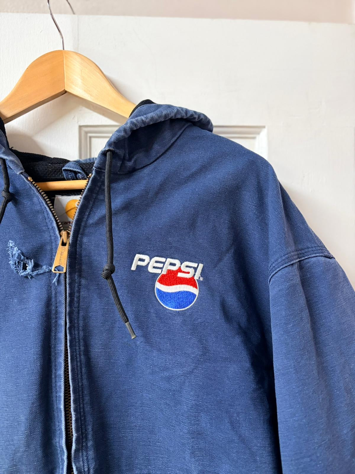 Carhartt PEPSI Navy Canvas Jacket [XL]