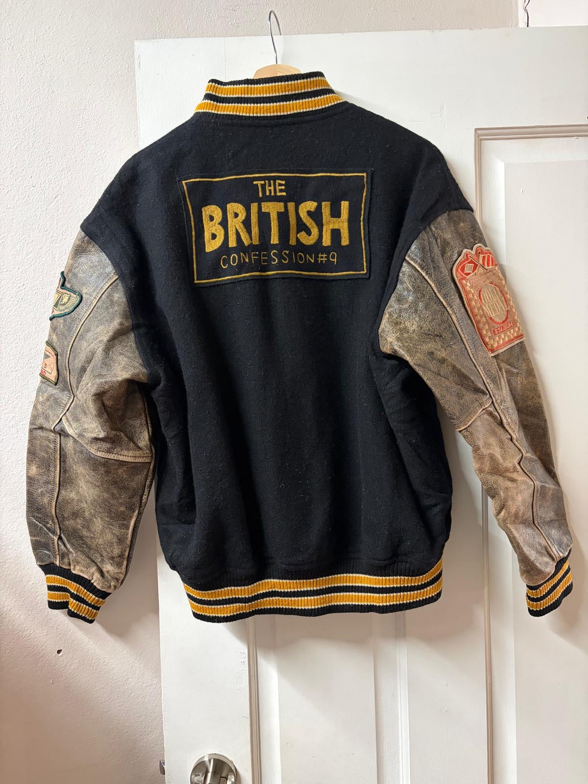 Vintage Stadium Leather Varsity Jacket [M]