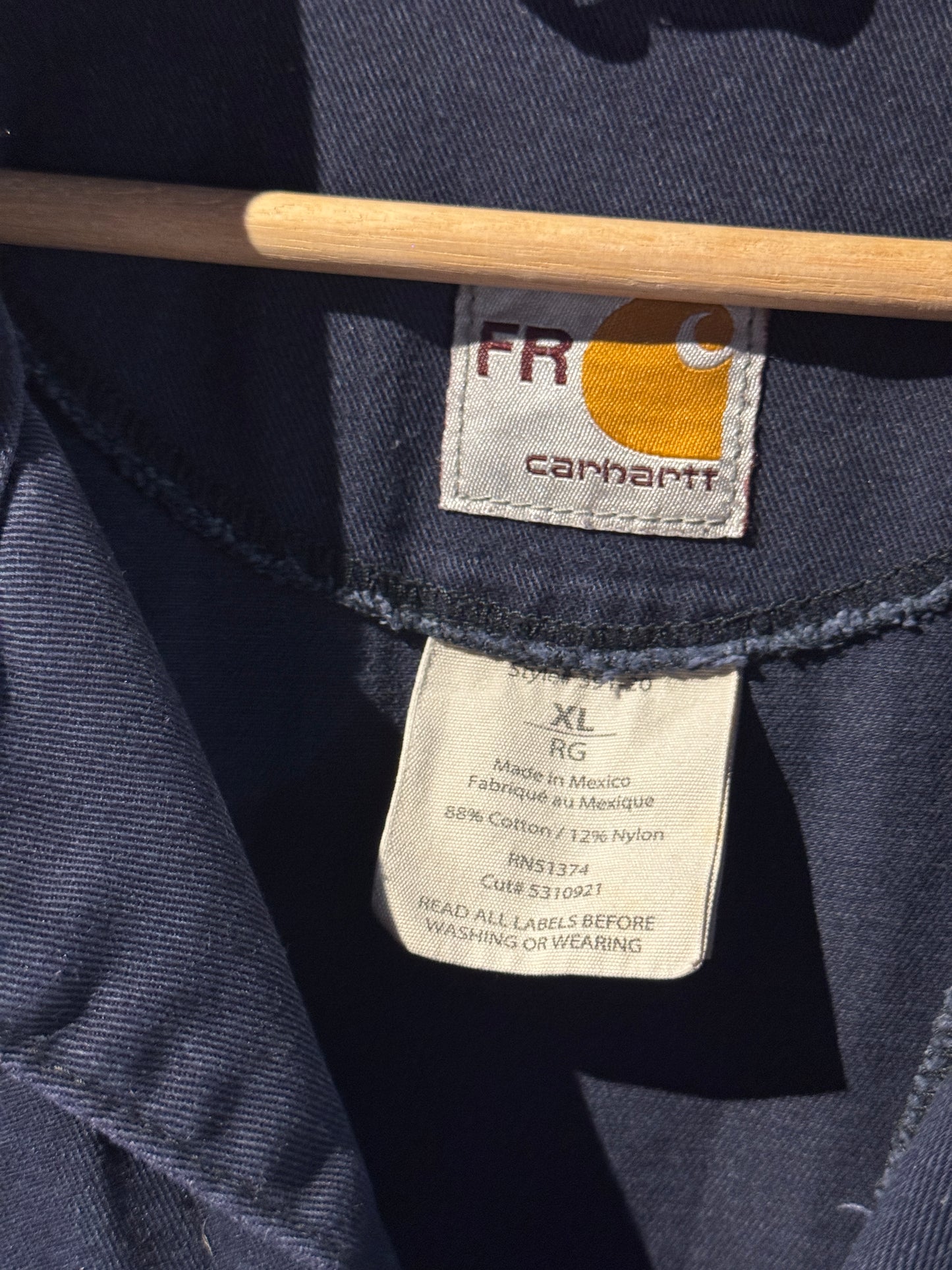 Vintage Carhartt FR Navy Coveralls – XL Regular