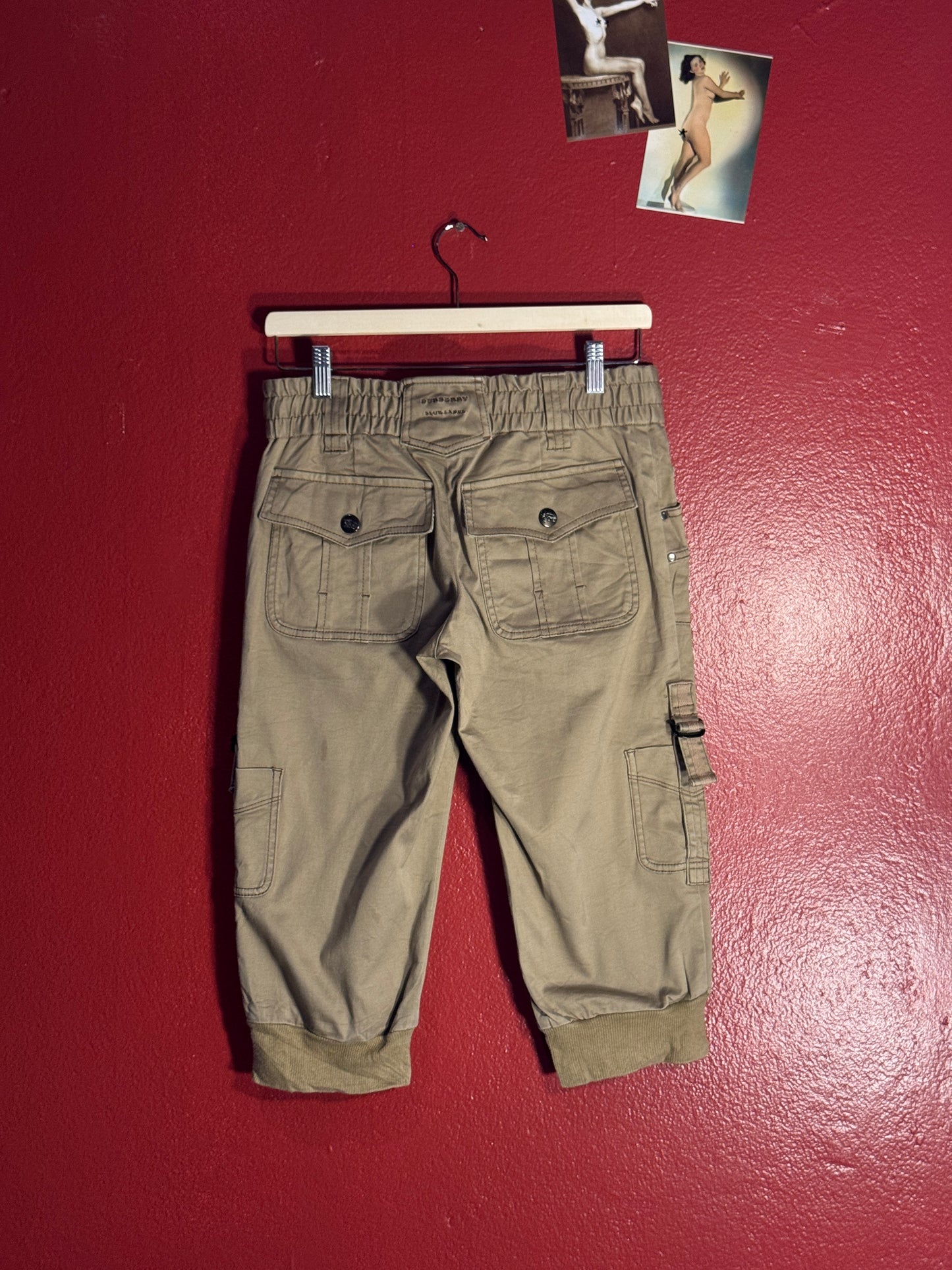 Vintage Burberry Blue Label Cargo Capri Pants - 38 (AU 10)